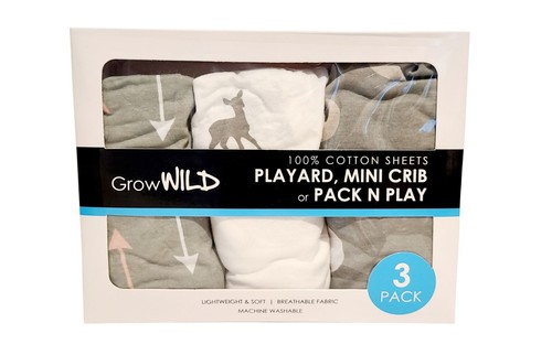 Grow wild baby mini crib - wild,